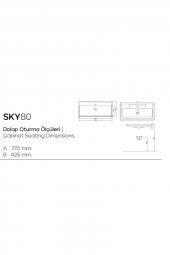 KAREN BANYO SKY 80 CM LAVABO thumbnail 4