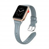 E2M Apple Watch 42-44mm KRD-13 Deri Mavi Kordon thumbnail 3
