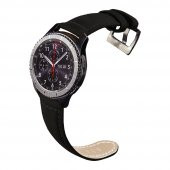 E2M Huawei Watch 22mm KRD-21 Süet Siyah Kordon thumbnail 3