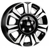 CMS-1239-05 6.5x16"-5x160 ET60 65.1 Diamond Black Gloss Jant (4 Adet) thumbnail 1