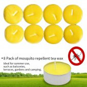 SİNEK KOVUCU MUM 8lİ Tealight SARI thumbnail 2