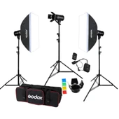 Godox E250 III W/S 3'lü Stüdyo Paraflaş SoftBox Kit (250 Watt) thumbnail 1