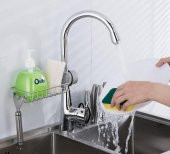 3B Trend Mutfak ve Banyo Organizer Demir Raf Tek Kat thumbnail 2