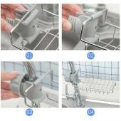 3B Trend Mutfak ve Banyo Organizer Demir Raf Tek Kat thumbnail 5
