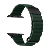 Apple Watch 7 45mm KRD-78 Suni Deri Kordon thumbnail 6