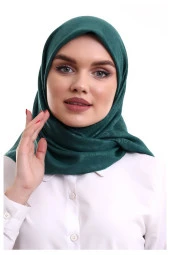 Kofra Desenli Baş Örtü - Yeşil thumbnail 1