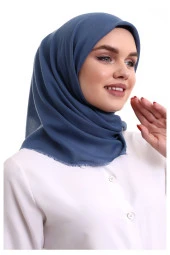 Pamuklu Pano Düz Desensiz Örtü Mavi thumbnail 4
