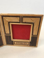 Çiftli Bambu Fotoğraf Çerçevesi 4,5x4,5 cm thumbnail 5