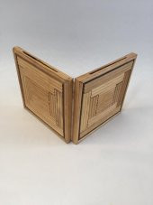 Çiftli Bambu Fotoğraf Çerçevesi 4,5x4,5 cm thumbnail 6