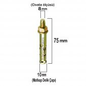 Aletçantam Çelik Dübel Gömlekli 8x75 (10mm) - 10 adet thumbnail 1