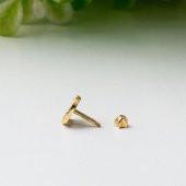 Yaşam Çiçeği 14 Ayar Altın Tragus Küpe thumbnail 3