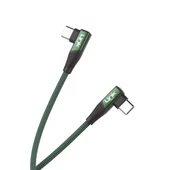 Linktech K595 Safe 60W Type-C - Type-C 90 Derece Data/Şarj Kablosu 1.5mt thumbnail 6