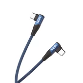 Linktech K595 Safe 60W Type-C - Type-C 90 Derece Data/Şarj Kablosu 1.5mt thumbnail 4