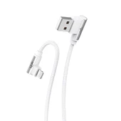 Linktech K593 Safe iPh Lightning 90 Derece Data/Şarj Kablosu 3A 1.5mt thumbnail 2
