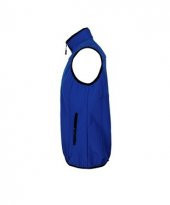 Softshell Yelek Saks Mavi - Slim Fit thumbnail 3