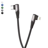 Linktech K596 27W Type-C - Lightning 90 Derece Data/Şarj Kablosu 1.5mt thumbnail 1