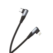 Linktech K596 27W Type-C - Lightning 90 Derece Data/Şarj Kablosu 1.5mt thumbnail 3