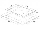 Silverline CS5365S01 75 CM Ankastre Ocak thumbnail 2