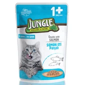 Jungle Pouch Somonlu Kedi Konserve 100 gr thumbnail 1
