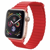 Apple Watch 40mm KRD-09 Mıknatıslı Deri Kordon thumbnail 1