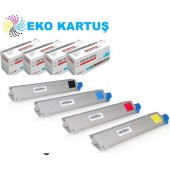 Eko Kartuş Oki C822 Muadil 4 Renk Toner, thumbnail 1