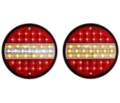 HAMBURGER TİP LEDLİ STOP LAMBA 12 VOLT 4 MODLU 6 ADET thumbnail 2