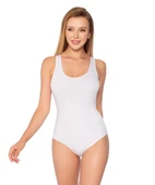 Gümüş Bayan Geniş Askılı Çıtçıtlı Body 4027 thumbnail 1