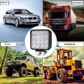 OFF ROAD 16 LED KARE ÇALIŞMA LAMBASI thumbnail 2