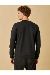 Basic Sweatshirt Pamuklu thumbnail 4