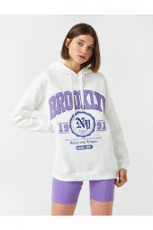 KOTON Kadın 3wal10064ık Sweat thumbnail 5