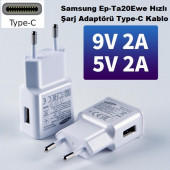 Orijinal Samsung 2A Hızlı Şarj Adaptörü +C Type + Micro Usb Kablo thumbnail 3