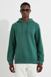 KOTON Erkek Basic Kapşonlu Sweatshirt 3wam70050mk thumbnail 3
