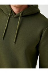 KOTON Basic Sweatshirt Kapüşonlu thumbnail 5