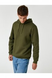 KOTON Basic Sweatshirt Kapüşonlu thumbnail 1