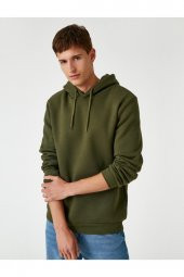 KOTON Basic Sweatshirt Kapüşonlu thumbnail 2