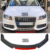 Üniversal Ön Ek 4 Parça Kanatlı Kırmızı Dilli Ön Lip thumbnail 1