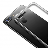 Apple iPhone 8 Plus Kılıf Lüx Şeffaf Silikon Kılıf thumbnail 1