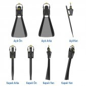 FOLDING FINS Katlanır Palet, Siyah/Sarı thumbnail 2
