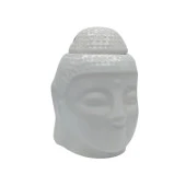 Seramik Buda Buhurdanlık Beyaz Mat 13cm thumbnail 2