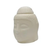 Seramik Buda Buhurdanlık Krem Mat 13cm thumbnail 3