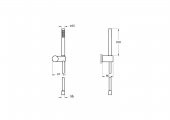 Vitra Origin 1F El Duşu Takımı Krom A45543 thumbnail 2