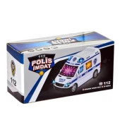 3D Işıklı, Sirenli Çarp Dön Sensörlü Polis Arabası thumbnail 4