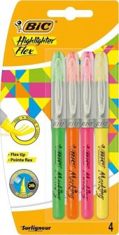 Bic Highlighter Flex Fosforlu Kalem 4 Renk thumbnail 1