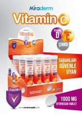 Miraderm  C VİTAMİNİ 3 LÜ ETKİ 1000 MG 20 EFERVESAN thumbnail 1