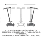 Cool Wheels Twist Işıklı Scooter 3+ Yaş Mavi thumbnail 3