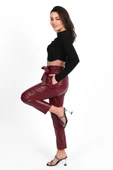 Kadın Jogger Deri Pantolon 6151-23 thumbnail 10