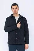 Erkek Regular Fit Çok Cepli Yırtmaç Kol Kapitoneli Astarlı Baharlık İnce Kısa Mont thumbnail 9