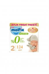 Molfix Pure&soft Bebek Bezi Mini No:2 124 Adet thumbnail 1