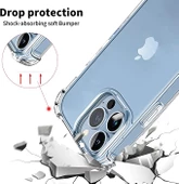 Smcase iPhone 14 Pro Max Kılıf Darbe Korumalı Tpu Silikon thumbnail 2