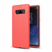 Smcase Samsung Galaxy S8 Plus Deri Dokulu Silikon thumbnail 3